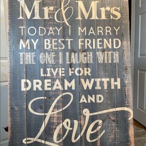 Wedding sign